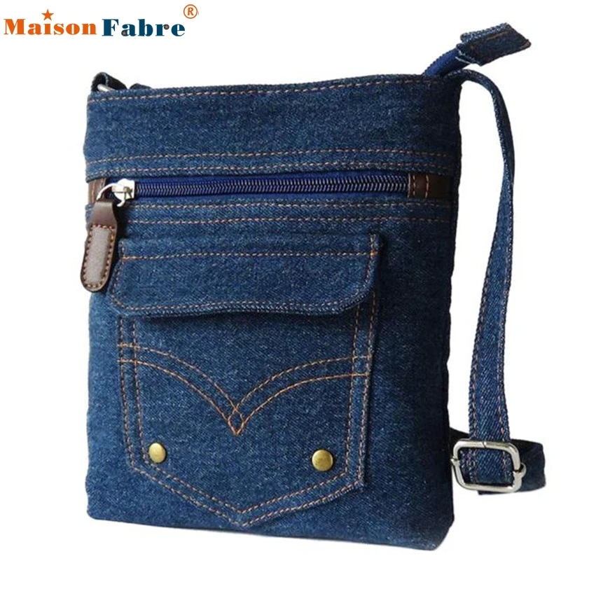 

High quality Women Lady Denim Handbag Messenger Hobo Bag Shoulder Bags Tote Purse