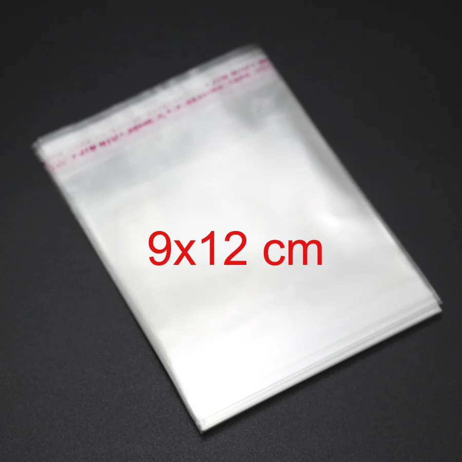 

100Pcs 9*12cm Lot Self Adhesive Plastic Bag Self Adhesive Seal Bag Clear Resealable Cellophane/Poly Bags Transpare