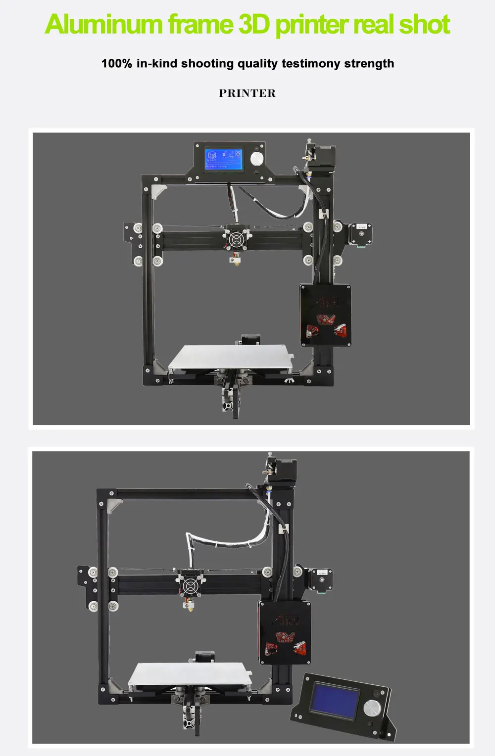 Anet A2 металлическая рамка простая сборка 3d принтер машина lcd 2004/12864 дополнительный DIY 3d принтер комплект Авто-выравнивание части Impressora 3d