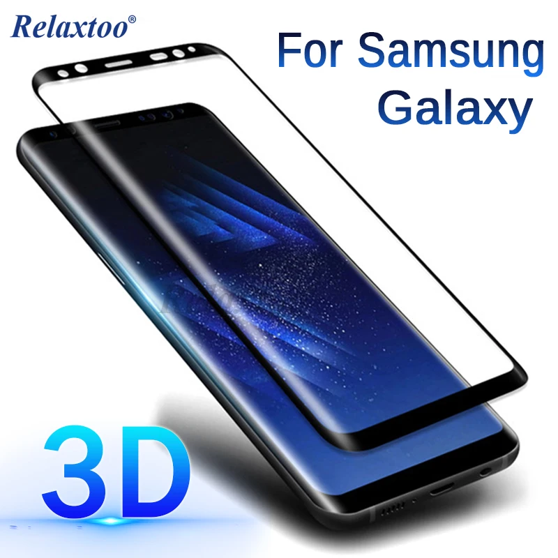 

3D Curved Case For Samsung Galaxy S8 Tempered Glass For Samsung S9 S8 Plus Note 9 8 S7 S6 Edge sansung sumsung galax note9 film