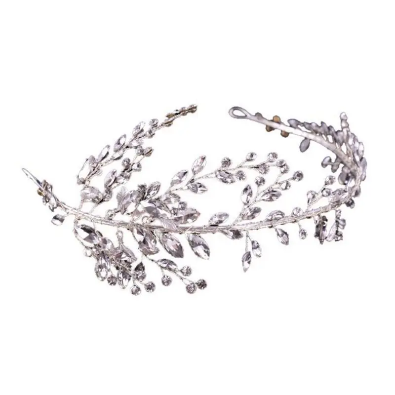 

Bride Headband Crystal Handmade Wedding Bridal Jewelry Women Charms Hair Band Headwear Accessories Decoration
