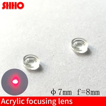 

High quality acrylic laser focusing lens diameter 7mm material PMMA focal length 8mm plastic lenses optical lens manufacturer