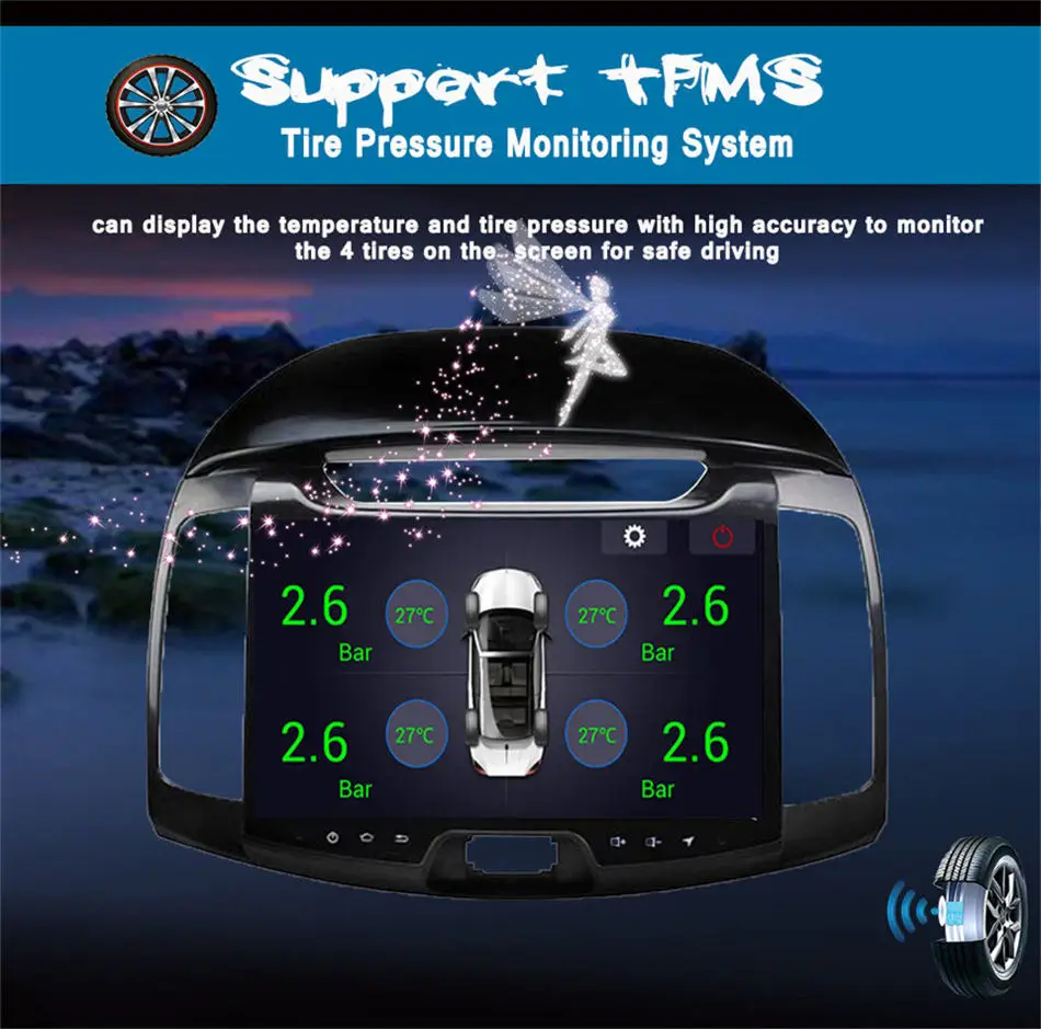 Clearance Android 9.0 Car DVD GPS for HYUNDAI ELANTRA (2007-2011) Mirror Link 4GB RAM auto multimedia Stereo HEAD UNITS SAT nav 3/4G 8core 17