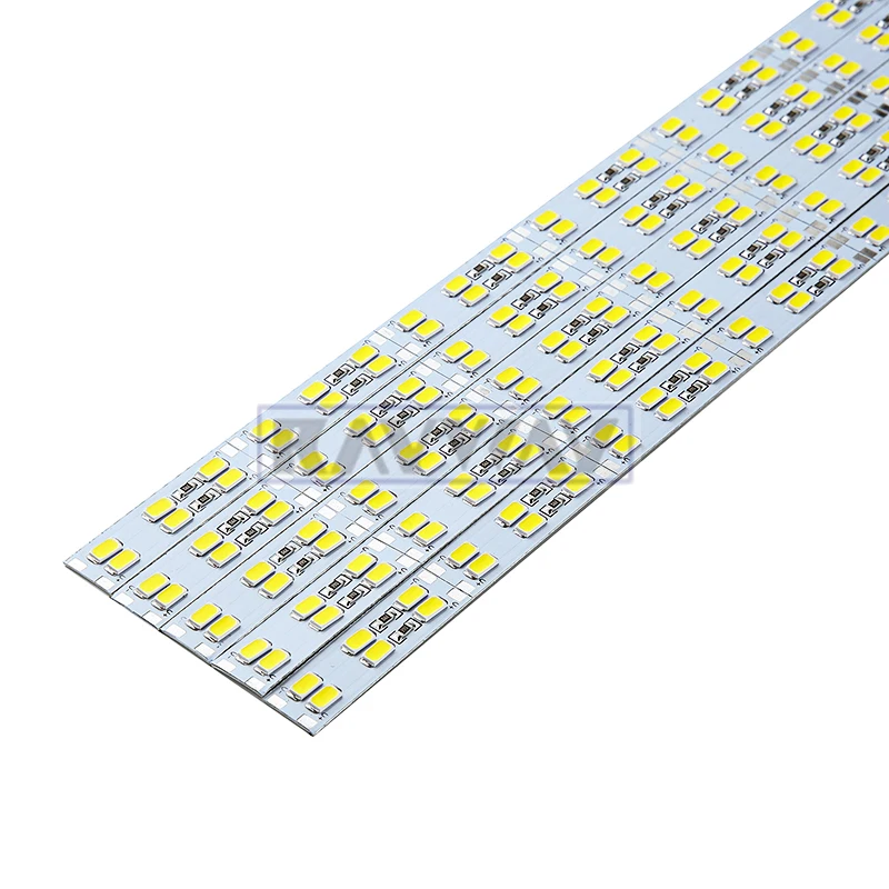 RAYWAY 10pcs 50CM Double Row 5630/5730 SMD 72 LED Strip Bar Light DC12V 14W Aluminium Alloy Rigid Bar Lamp Fr Cabinet White/Warm