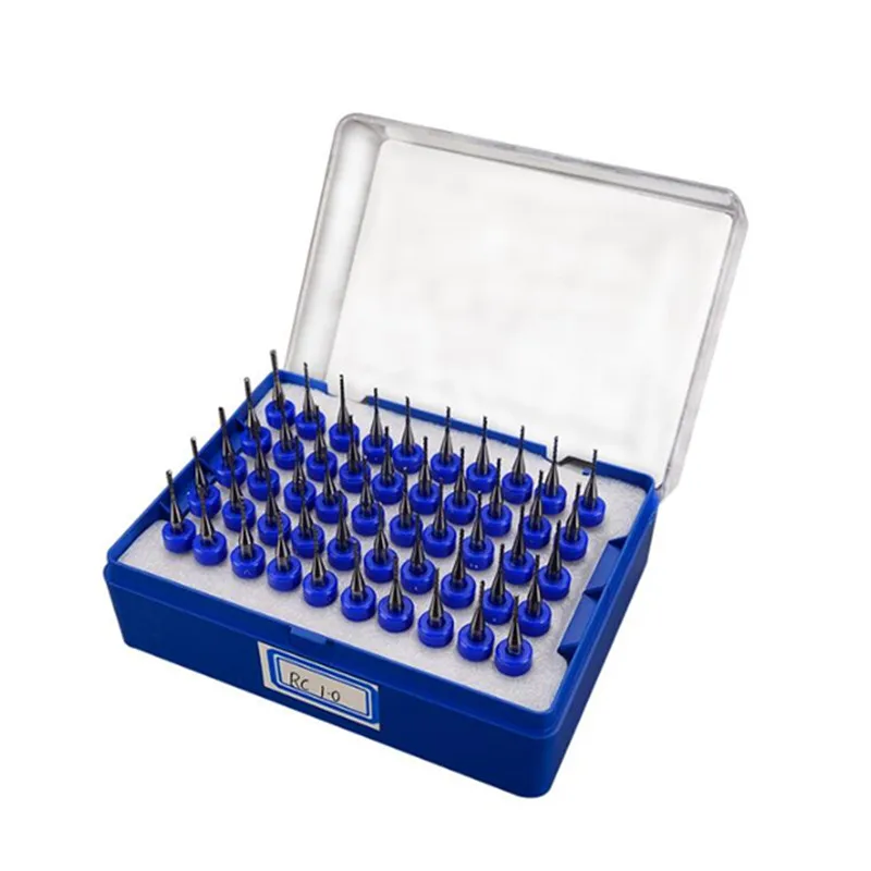 1.0mm PCB Carbide Tools CNC Cutting Bits Millinging Cutters Kit for IC chip Engraving Milling Machine