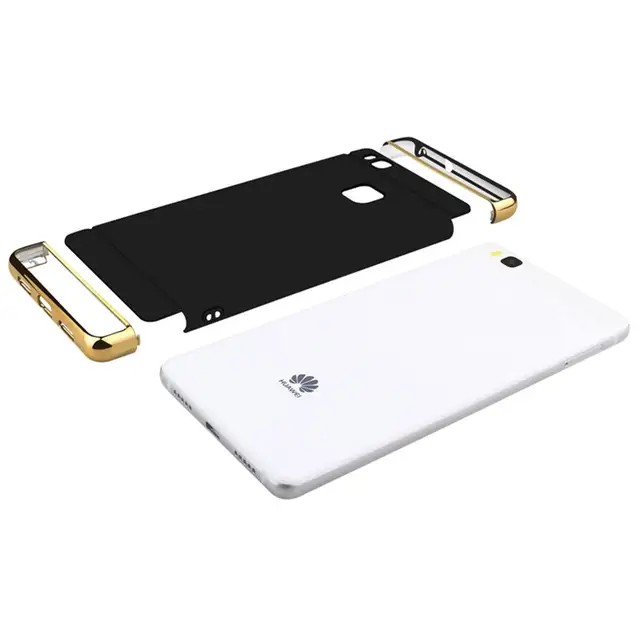 Case For Huawei P 9 P9 Lite 360 Degree Protection Phone Bag Case PC Luxury 3 in 1 Gold Brand Matte Hard Cover For Huawei P9 Plus