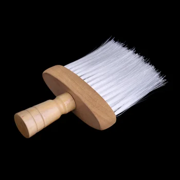 

1Pcs Pro Wood Neck Duster Clean Brush Barbers Hair Cutting Hairdressing Stylist Salon