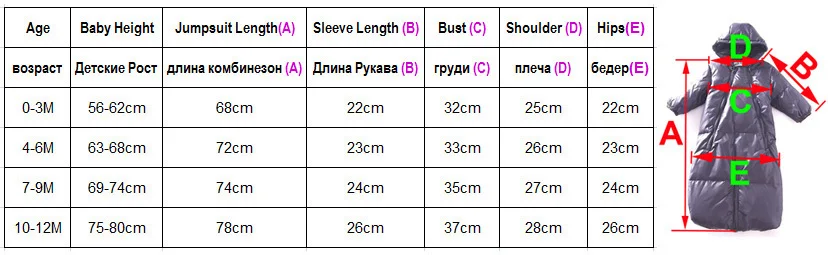 DSD003 SizeChart