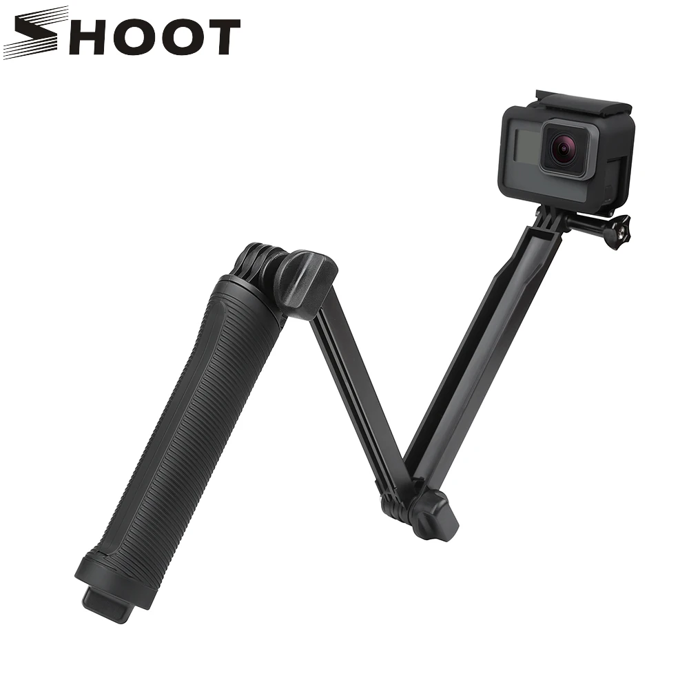 Cheap Price SHOOT Waterproof 3 Way Grip Monopod For Gopro Hero 5 6 4