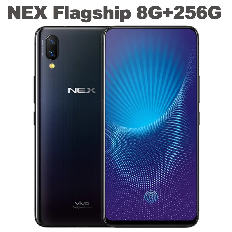 Vivo authorized Vivo Nex мобильный телефон Snapdragon 710/845 Восьмиядерный 6,5" AMOLED авто-повышенная камера 4000 мАч type-C AI HiFi - Цвет: 8G 256G Black