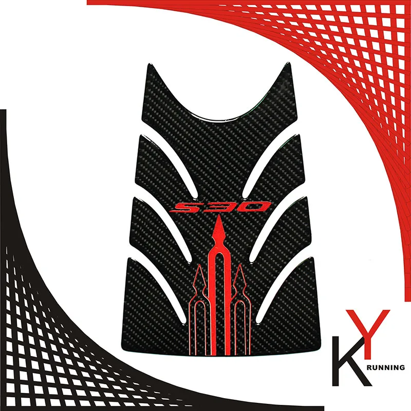 

KYRUNNING K-TTP-TMAX Carbon 3D ADESIVI Sticker Decal Emblem Protection Tank Pad Cas Cap Fit YAMAHA tmax 530