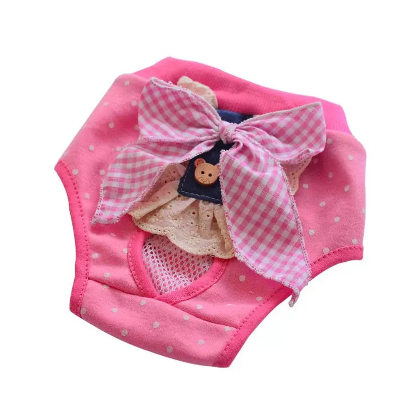 Dot Print Pet Dog Panties Dogs Underwear Diapers Physiological Pants