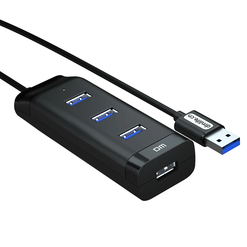 Новое высокое Скорость 4 Порты и разъёмы USB 3,0 Портативный компактный концентратор адаптер для ПК ноутбук компьютер перекачивающий рукав высокого качества с 120 см кабель