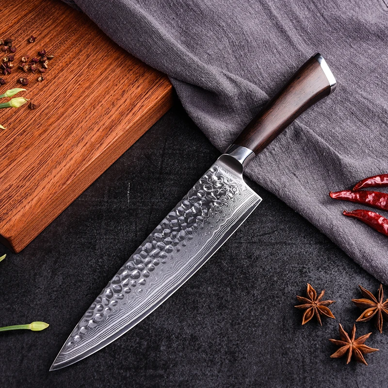Кухонные ножи высокого качества дамасская сталь 8 дюймов нож поварской VG10 японский дамаск нож