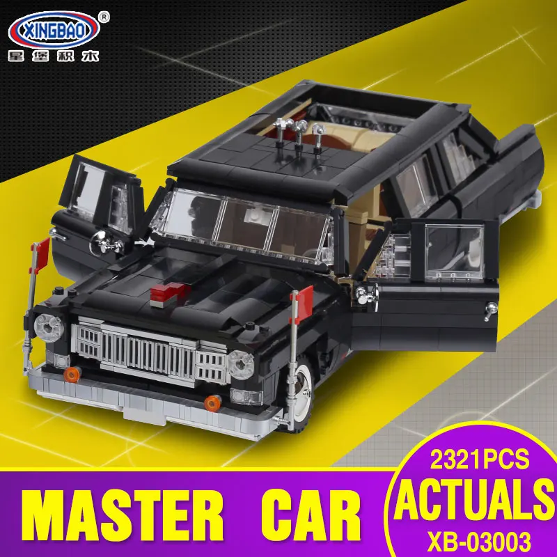 X Models Building toy Compatible with Lego X03003 2327Pcs HongQi Car Blocks Toys Hobbies For Boys Girls Model Building Kits