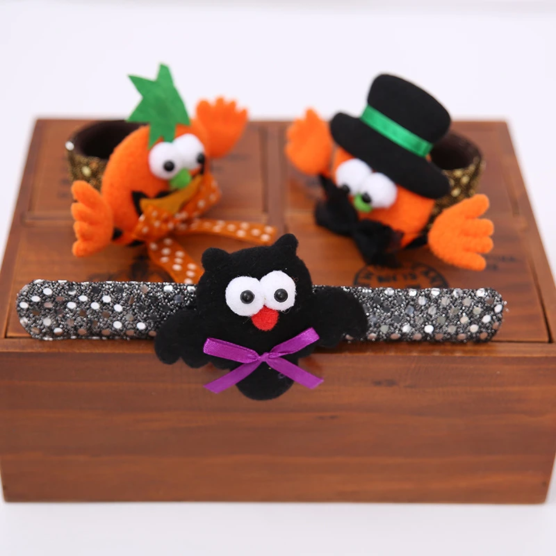 

New Halloween Decorations Halloween Pumpkin Bats Adult Children Pat Circle Decoration Hallowmas Gift Party DIY Decor Supplies