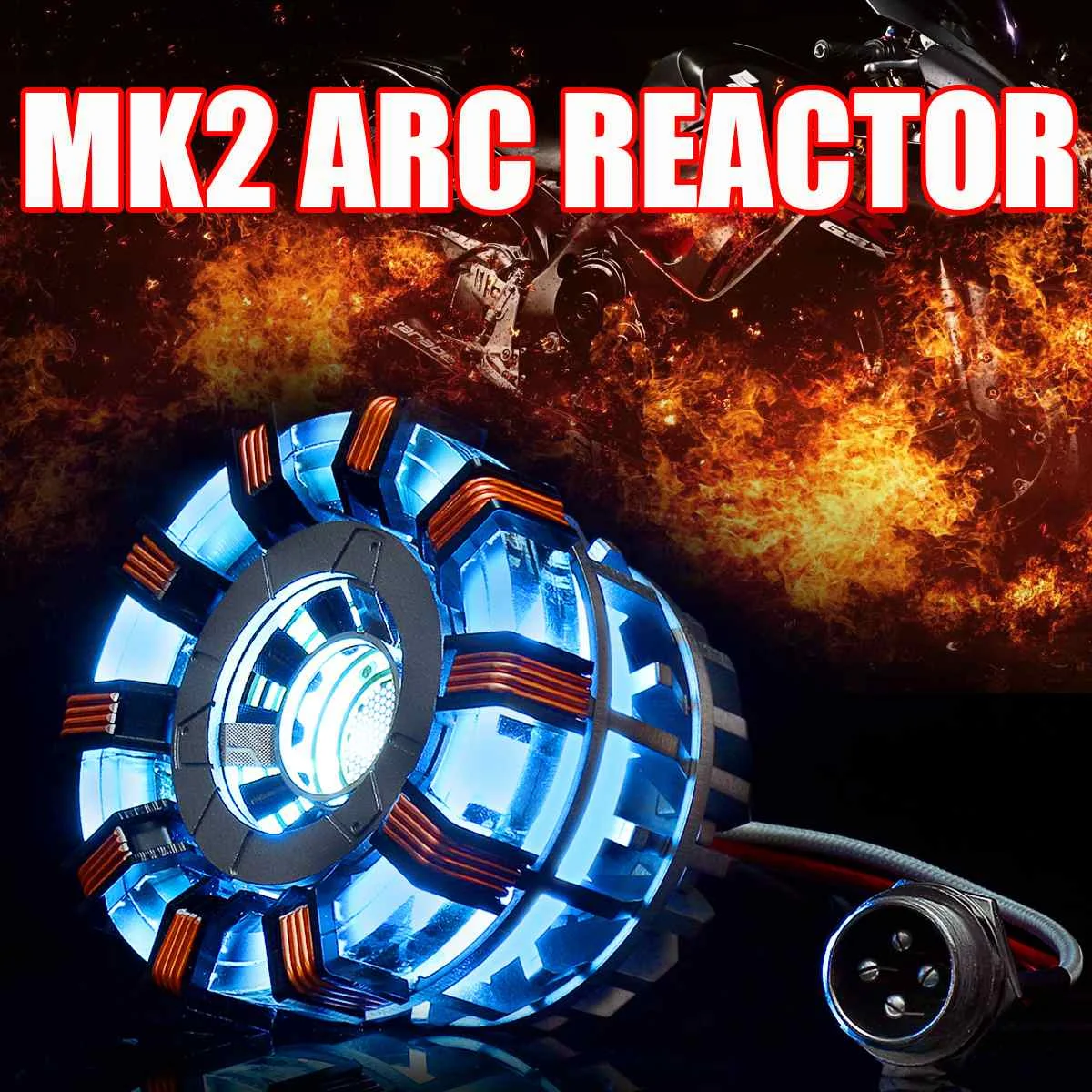 1:1 Arc реактор фигурка дистанционный светильник Arc MK2 diy части модели собранные игрушки нагрудная лампа