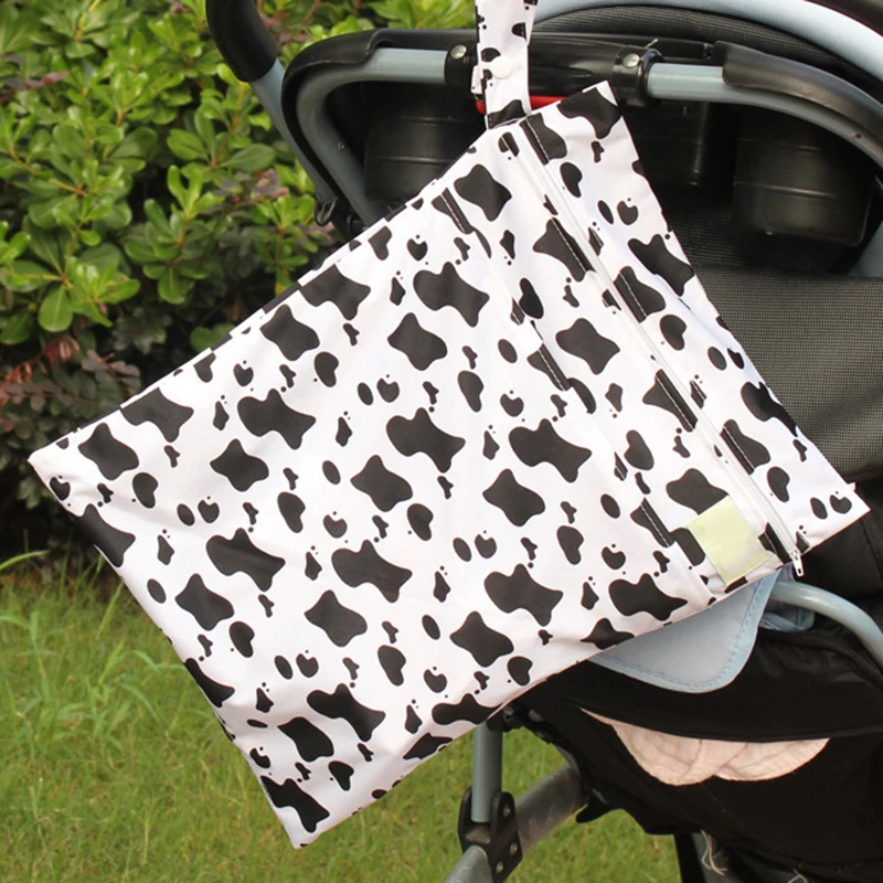 Многоразовые пеленки мешок водостойкий подгузник Печатный подгузник влагонепроницаемый рюкзак двойной карман Детские коляски ткань