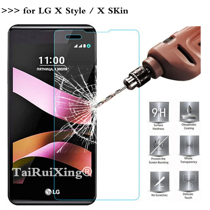 Tempered Glass For LG X Style Screen Protector 2.5D 0.26mm 9H Protection Film For LG X Style