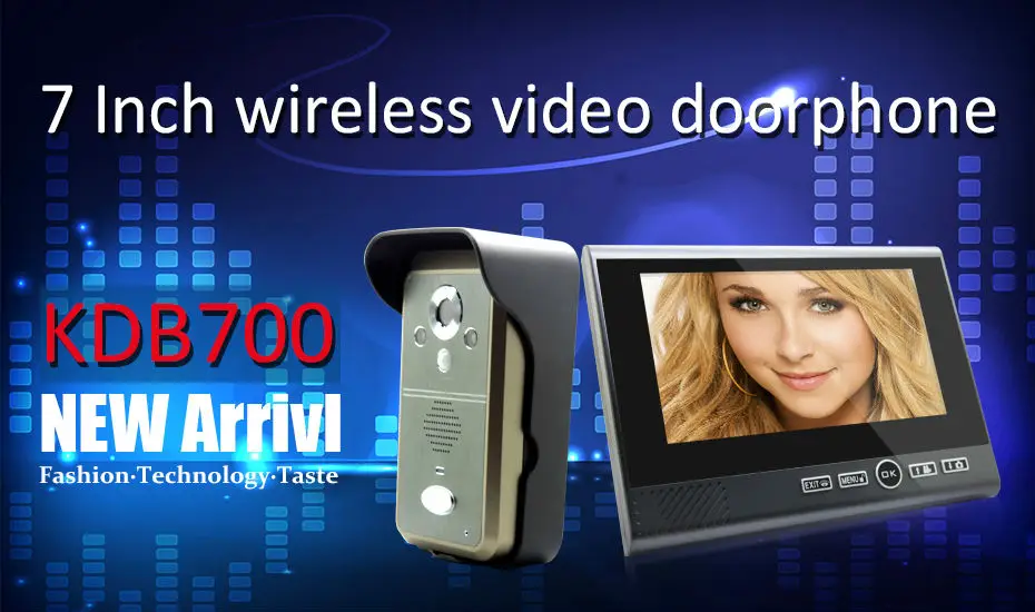 Free Shipping 7 Inch 1 Indoor monitor Outdoor font b camera b font TFT Wireless Video