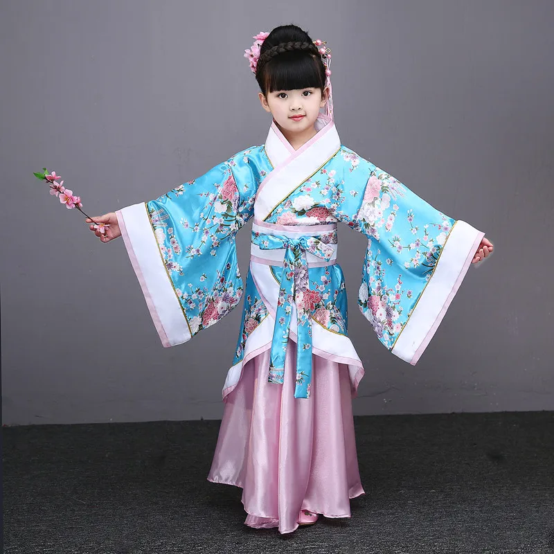 Детский традиционный костюм ханьфу, телевизионные игры, схемы маленькой королевы чжанян, костюм для девочек - Цвет: color3