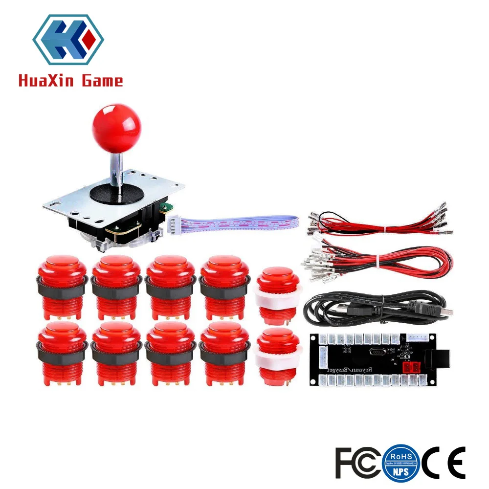 1 плеер светодиодный аркадный комплект для USB MAME PC игры и Raspberry контроллер Пи DIY