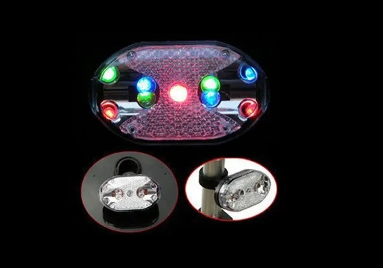 Flash Deal Bicycle Light 9 LED 7 Models Flash Bike Real Lamp Colorful Cycling Safety Warning Taillight for Mountain Road Bike Night Riding 16