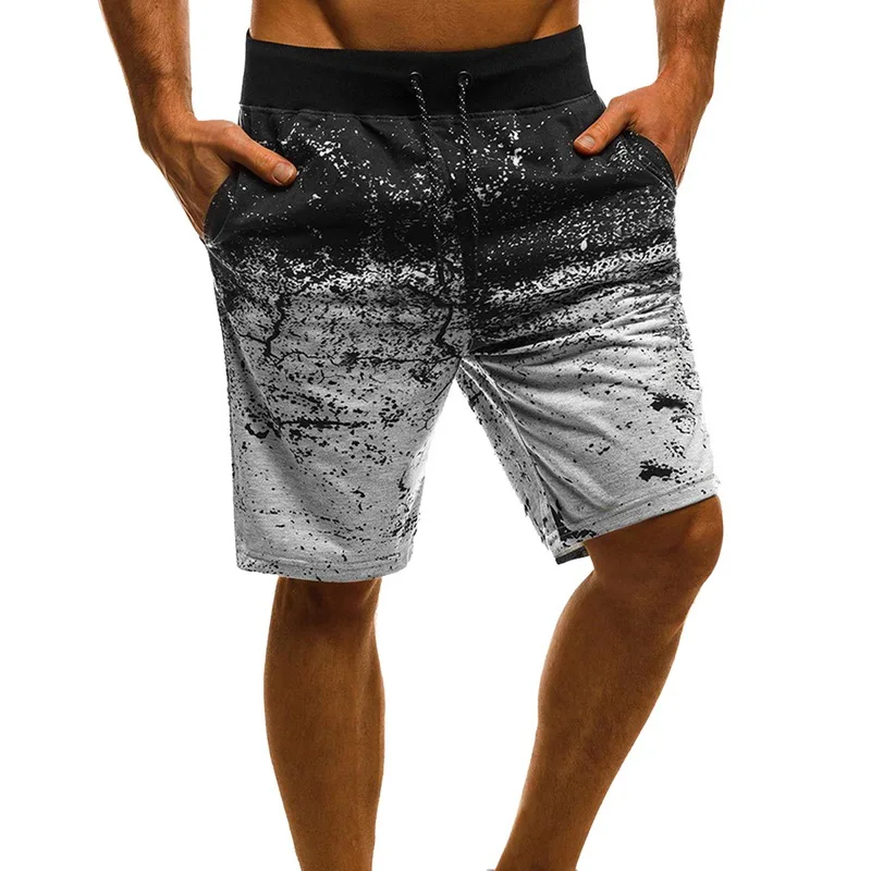 

MJARTORIA 2019 Summer Arrival Male printing Casual Training Shorts with Pockets Running Jogging High Quality Cotton Shorts