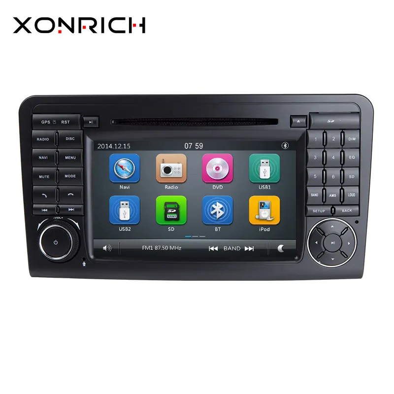 Sale Two Din Car Multimedia player GPS DVD Player For Mercedes/Benz/ML/GL CLASS W164 ML350 ML500 GL320 Radio FM 1