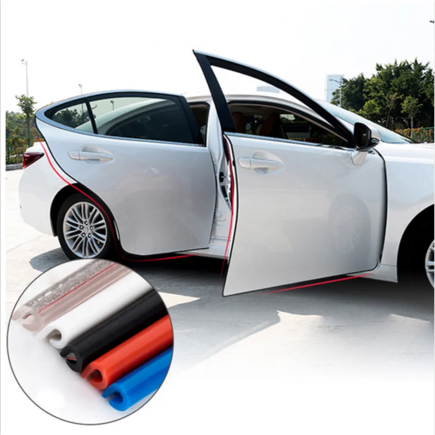 

For Hyundai Tucson Elantra Santa Fe Getz I20 IX35 Solar Car Door Anti Collision Rubber Strip Decoration Stickers Car Accessories