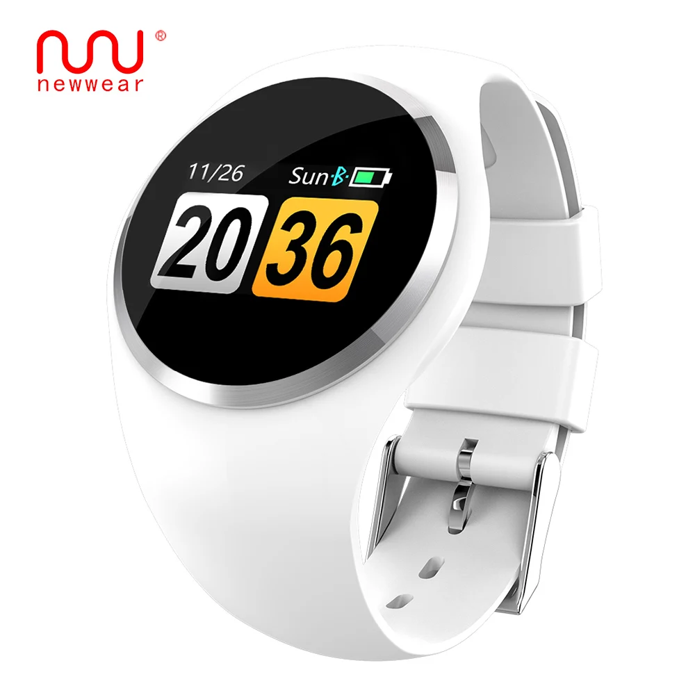 NEWWEAR Q1 Color LCD Screen Smart Wristband Blood Pressure Heart Rate Monitor smart band Fitness Tracker Bracelet ladies | Электроника