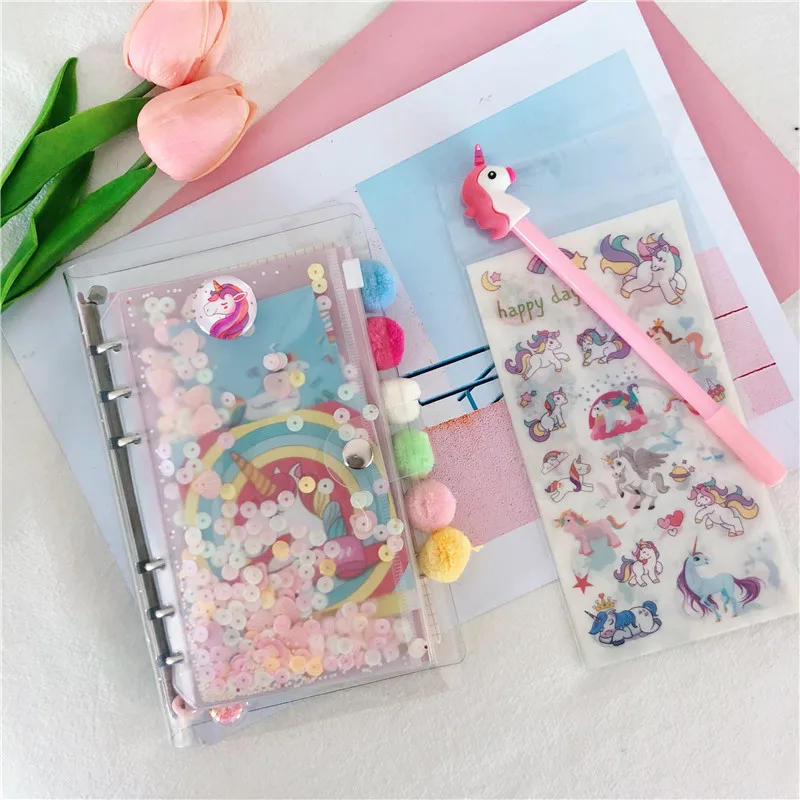 Plano de Dia Caçoa o Presente Jugal 2019 New Unicorn a6 Semana Planejador Caderno Espiral Mão book Papelaria Kawaii Diário Cadernos Memo Pad 22 Cheap Cadernos