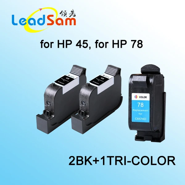 3x best price for Ink Cartridge for hp 45 hp 78 51645A C6578DN P1000 P1100 P1215 930c 948c 950c 