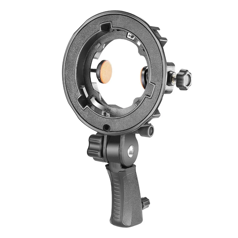 Neewer Outdoor Flash Bracket with 4 Speedlite Cold Shoe Mount Adapter