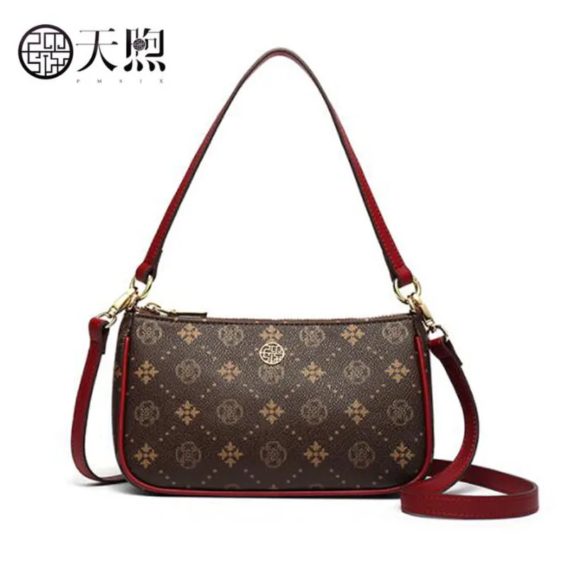 

Pmsix 2020 new fashion women bag luxury pvc Material women bags designer printing bag women shoulder Crossbody bag