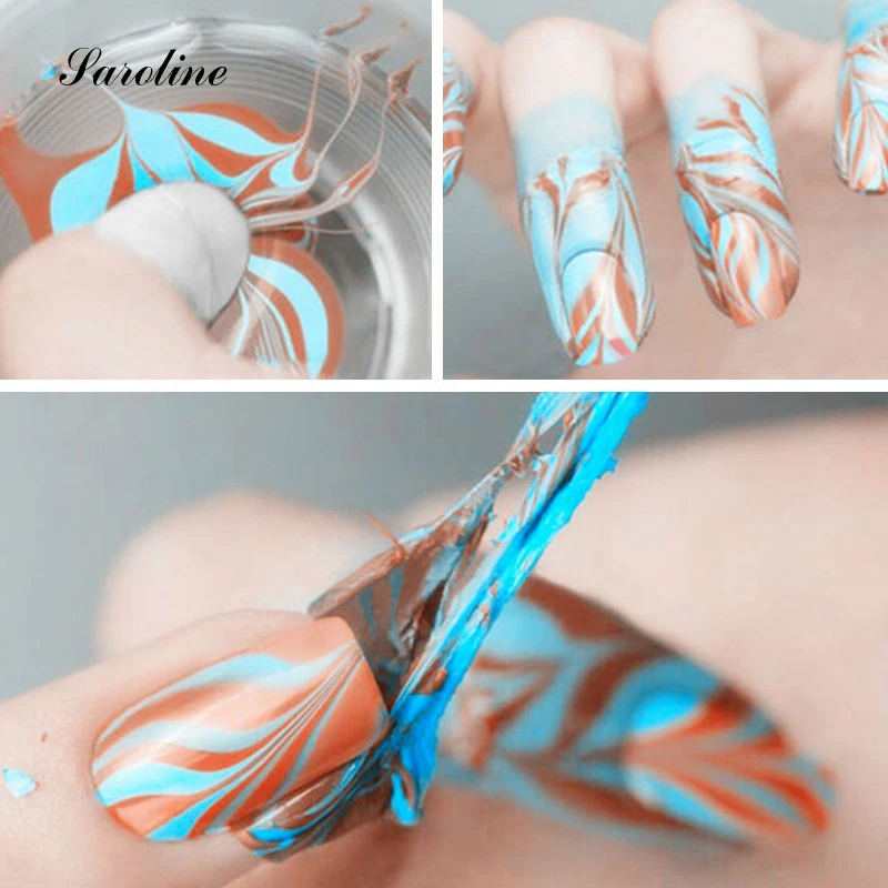 Saroline Manicure Easy Clean Fast Dry Finger Pink Liquid Peel-off Tape Nail Polish Skin Protected Easily Flakes Around The Nail