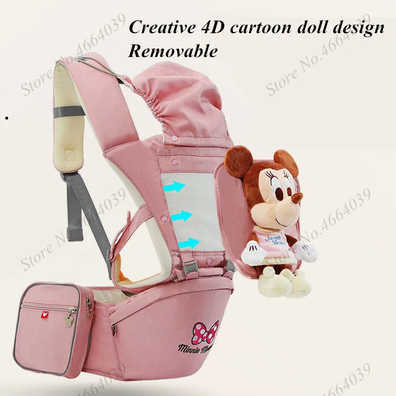 Disney Ergonomic Baby Carriers Backpacks 0-36 months Portable Baby Sling Wrap Infant Newborn kangaroo Carrying Belt for Mom Dad