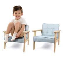 Твердый деревянный детский диван ткань для мальчиков и девочек обеденный стул детский сад мультфильм детский маленький диван