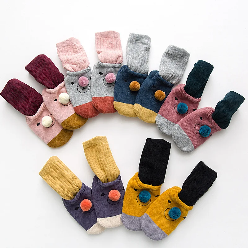 Милые носки для еды Детские хлопковые гетры унисекс для новорожденных мальчиков и девочек, детские носки для малышей на весну и осень