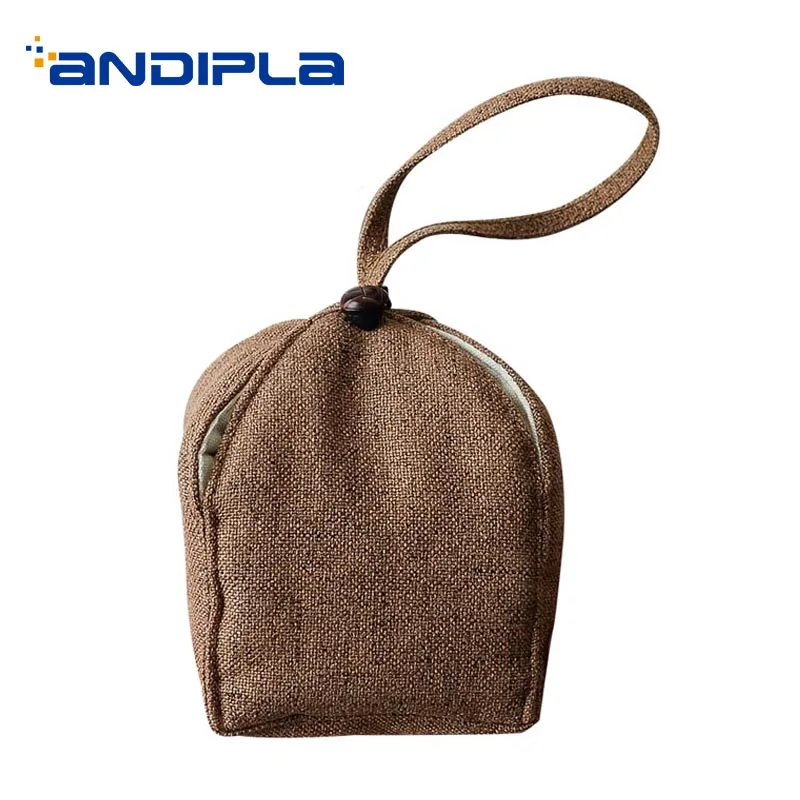 

Japanese Style Tea Ware Storage Bag Cotton and Linen Storage Package Chinese Kung Fu Tea Set Accessories Quick Cup Teavel Bags