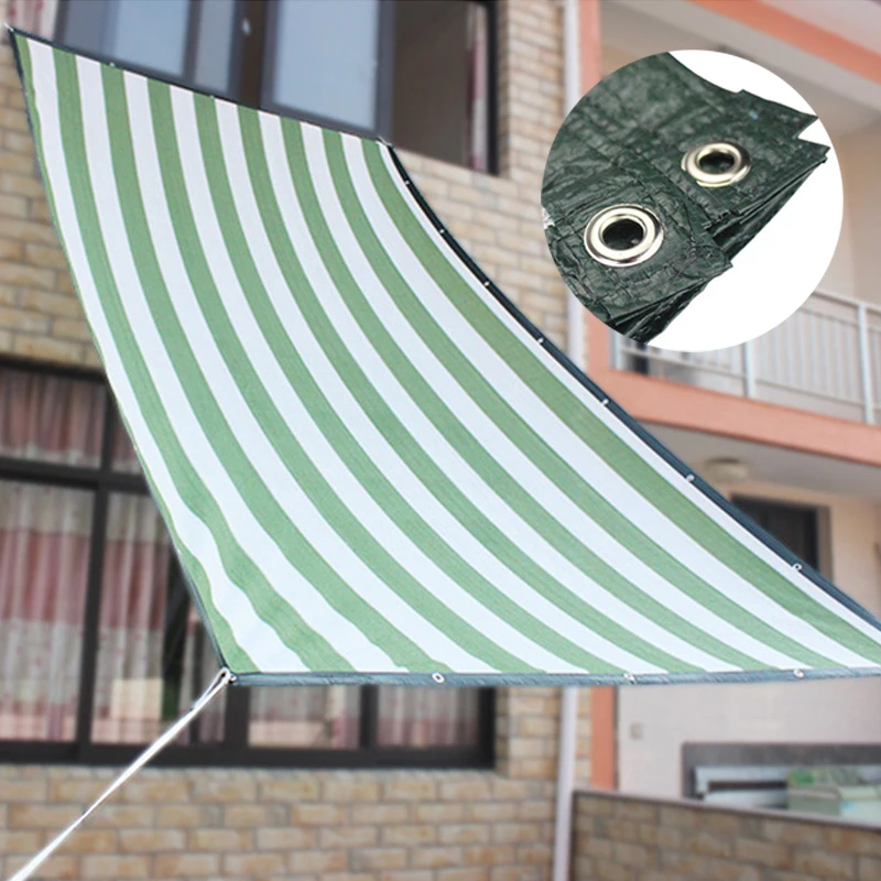 1*Shading Net Green+White Plastic Suitable For Home Garden Balcony And Other Sun Protection Shades 2*2M