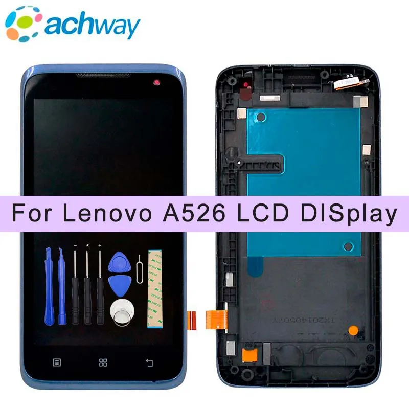 ЖК-экран 854x480 для lenovo A526 сменный сенсорный экран 100% тестирование | Мобильные