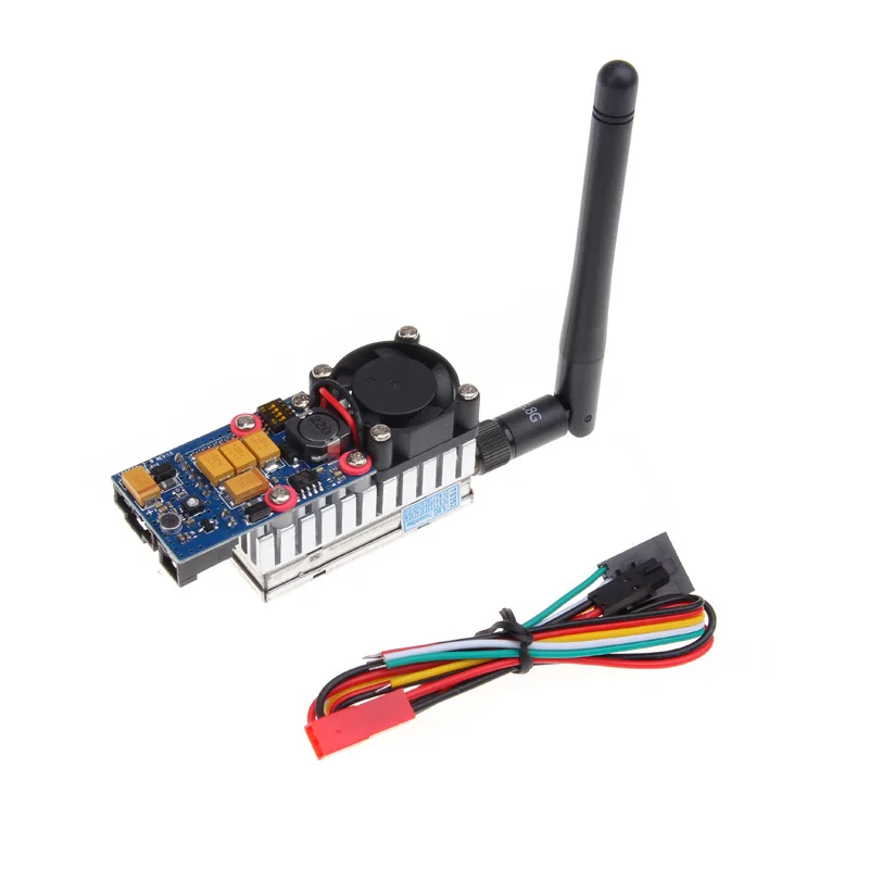 

TS582000 5.8G 8CH 2W Transmitter Wireless FPV 2000mW 8 Channels 6KM Range Video Audio Sender for RC Quadcopter FPV Drone