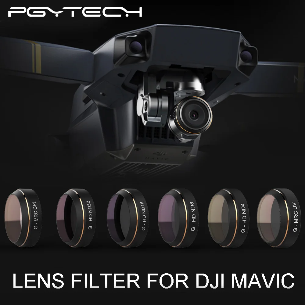 

PGY G-UV ND4 ND8 ND16 ND64 CPL HD Lens Filters Gimbal Accessories for DJI MAVIC Pro Drone Quadcopter parts
