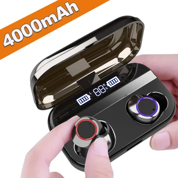 

Wireless Earbuds, Touch Control Bluetooth Headset Noise Cancelling IPX 7 Waterproof Stereo in-Ear Earphone for Xiaomi iPhone