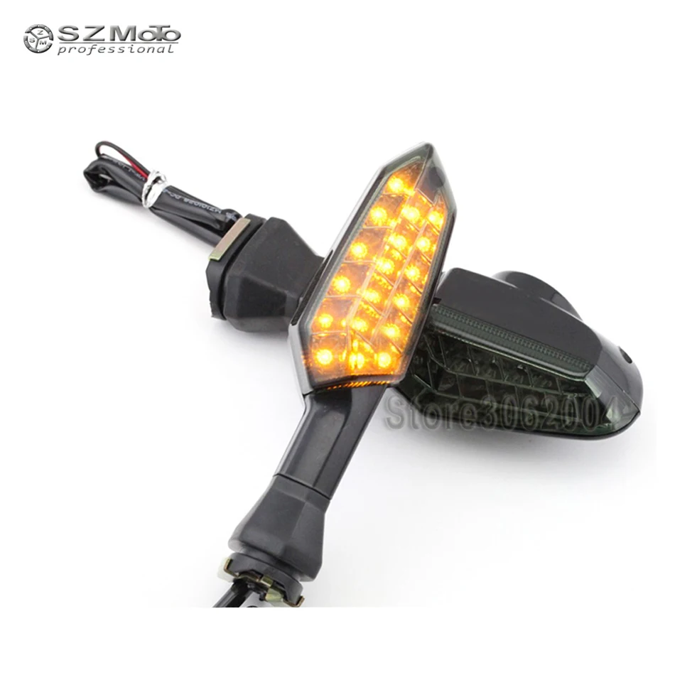 

For KAWASAKI ZX-6R ZX-10R NINJA 250R 300 650 1000 Z1000SX Z250SL ER-6F Rear LED Turn Signal Indicator Light Blinker Lamp