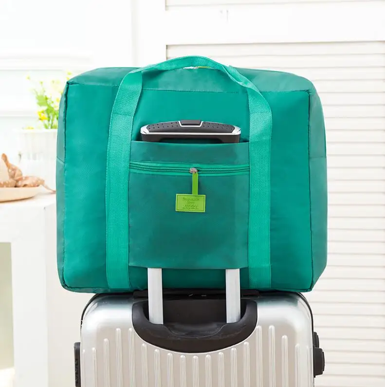 Новая мода Дорожная сумка Водонепроницаемые дорожные сумки женские багажные складные сумки Большая емкость сумка для мужчин и женщин сумка - Цвет: Зеленый