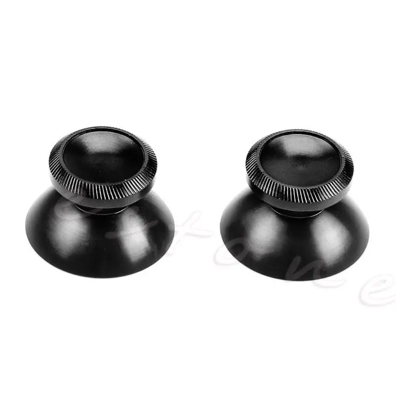 2 шт Черный алюминиевый сплав металлический аналоговый Thumbstick для PS4 Dual shock