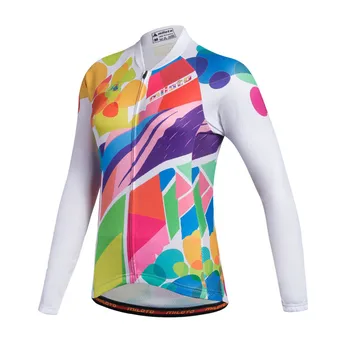 

Miloto Spring Autumn Long Sleeve Cycling Jersey Women's Racing Sport Cycle Cycling Clothing mtb Road Bike Jersey Bicycle Clothes