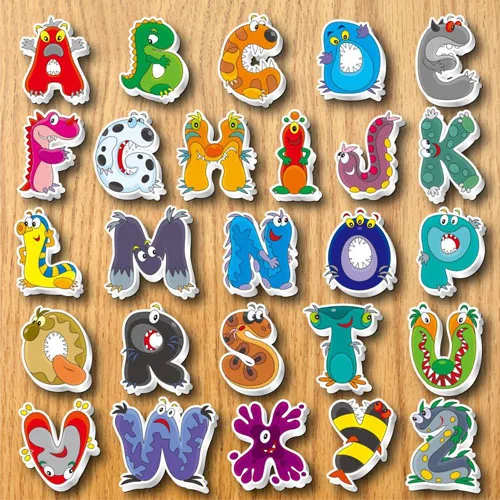 Alphabet Fridge Magnets for Kids English Lettters and Numbers Refrigerator Magnets Uppercase Letter Magnetic Sticker for Fridge - Цвет: Бургундия